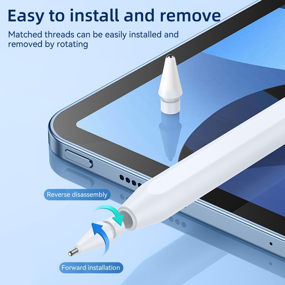 For Apple Pencil Tips For Apple Pencil 1st 2nd Generation Soft Hard Double-Layered Replacement Nib 2H 2B 3.0 4.0 iPad Stylus Nib. 
