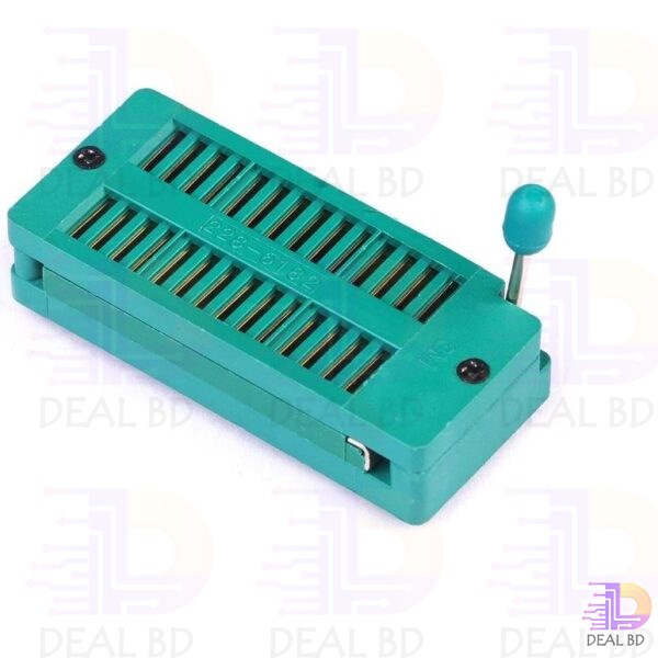 Narrow Universal ZIF Socket 28Pin DIP 28 Pins 2.54mm Pitch IC Chip ZIF Socket Adaptor For Electric Fittings Universal IC Test And Program. 