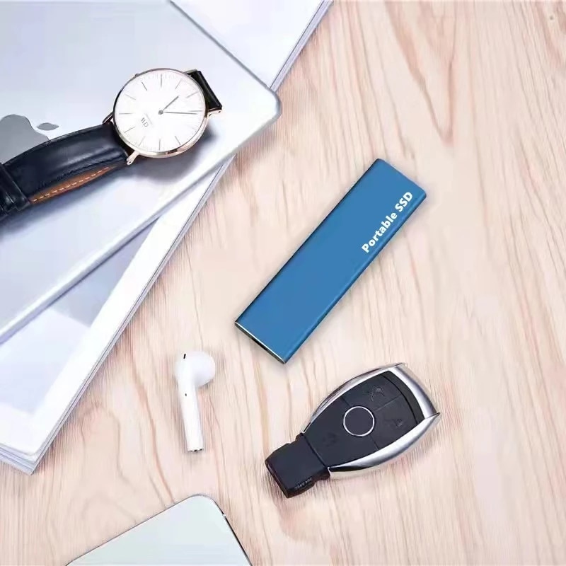 External Hard Drive Portable SSD 1TB High Speed Solid State Drive USB3.1 Type-C Interface Mass Storage Hard Disk for Laptop/Mac. 