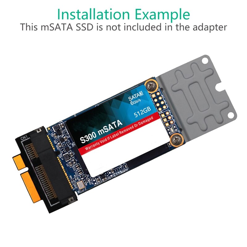【VisioN Shop】7+17 MSATA SSD to SATA Convert Adapter for 2012 Pro Retina and IMAC A1425 A1398. 