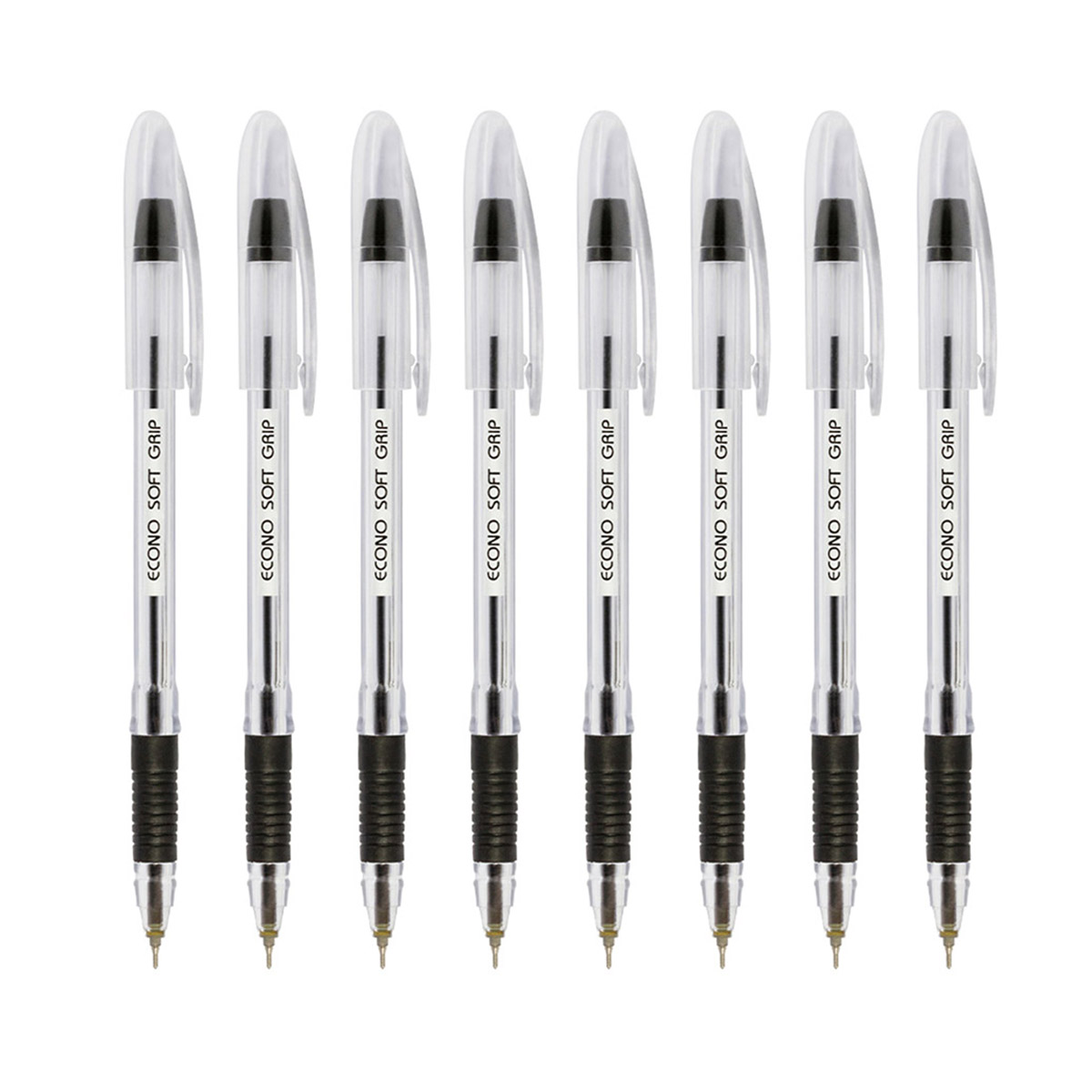 Econo Soft Grip Ball Pen - Pack of 20 pcs pens - Smooth Writing Experience -for Home and Office Use by Econo Brand. 