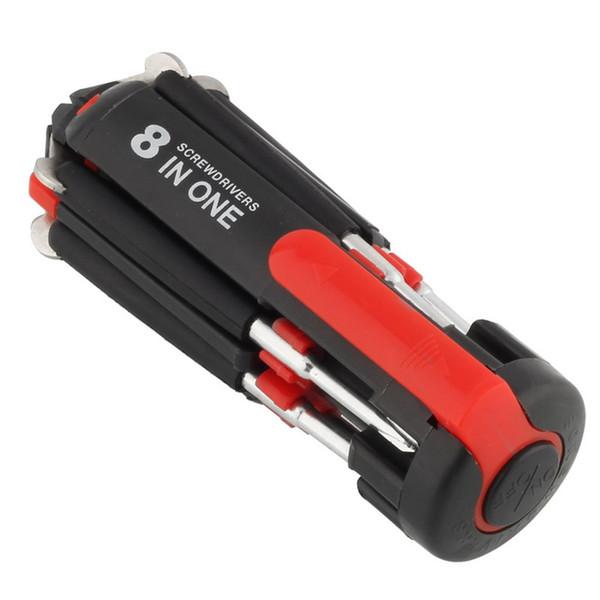 8 In 1 Portable Screwdriver Tools Set With 6 Led Torch. 