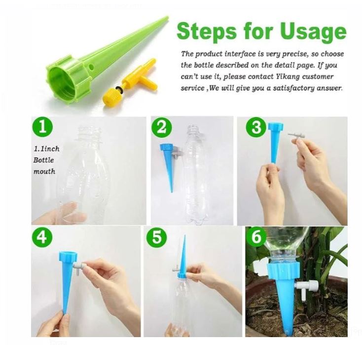 Automatic Watering Garden 18 pcs AISN  Supplies Irrigation Kits System Self-contained Auto Drip Irrigation Watering System Automatic Watering Spike for Plants Flower Indoor Household. 