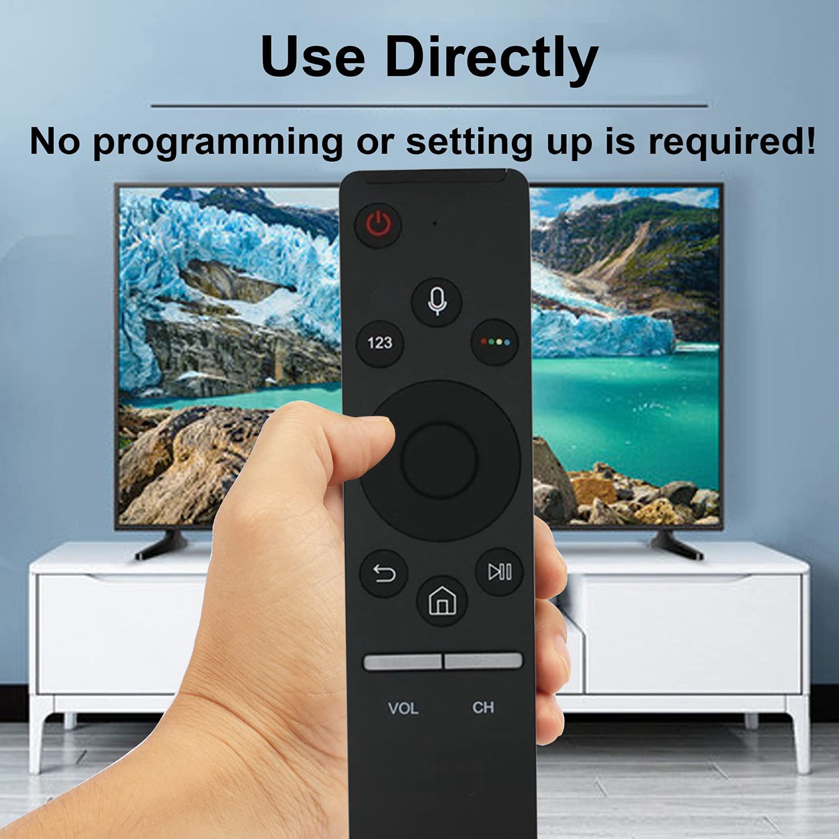 1 Piece for NEW Black TV Remote Control for Samsung TV BN59-01241A BN59-01265A BN59-01259E BN59-01260A Voice Remote Control Replacement. 