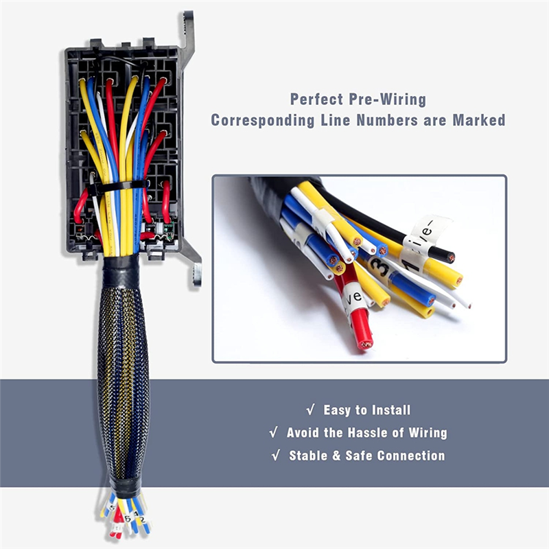 12V Relay Fuse Box Prewired Relay Box Automotive with 5Pcs 5Pin Relays 1Pcs 4Pin Relay 6 ATC/ATO Blade Fuse Universal. 