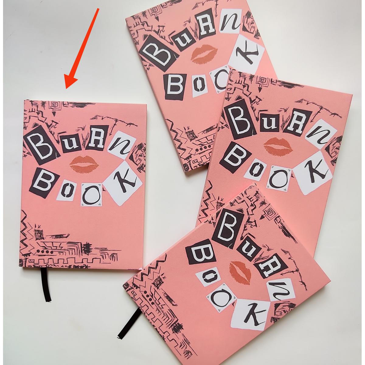 Burn Book blank page Notebook for journaling/art/writing (7.5"/5.5" size)