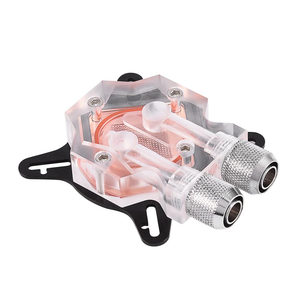 Computer GPU Cooling Water Block Cooler Kit Red Copper Base for Graphics Processing Unit.. 