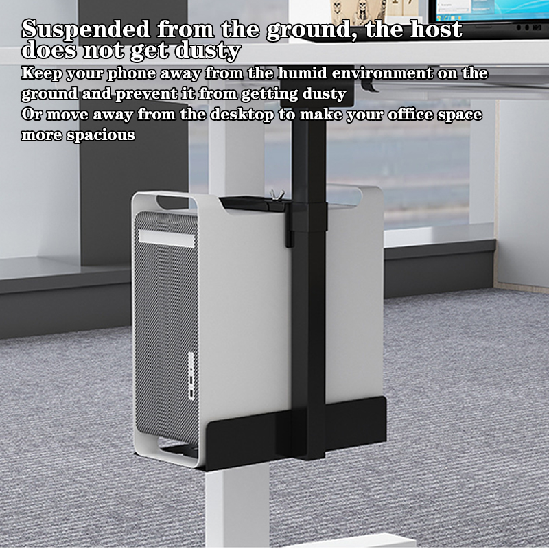 Universal PC Case Holder Under Desk Wall Side CPU Stand Lift Adjustable Computer. 