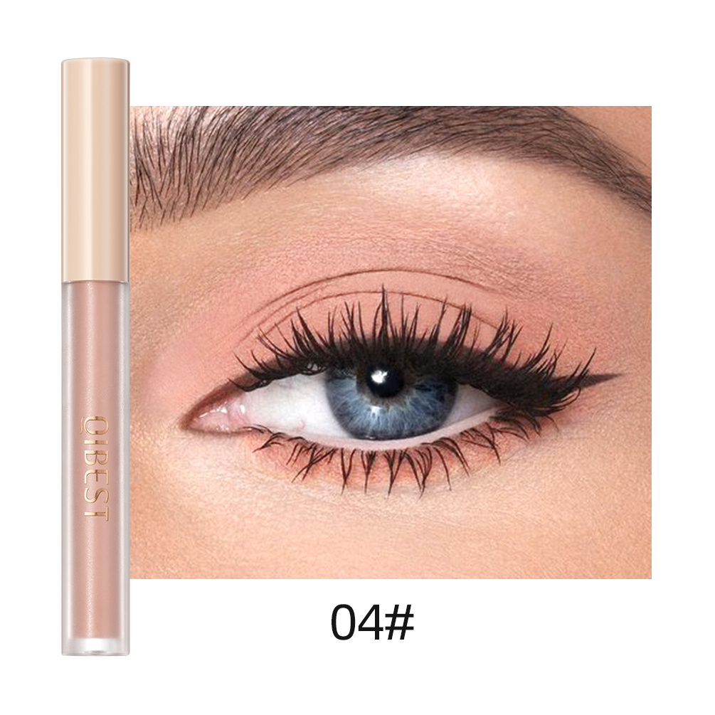QIBEST Matte Liquid Eyeshadow Cream Smooth Eye Makeup Long Lasting Waterproof Eye Shdaow Stick Blush Dual Purpose Contour Shadow