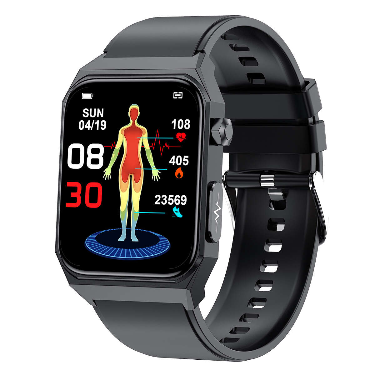 H BAND 2023 New E530 Glucose Smart Watch ECG+PPG ECG Pressure Blood Oxygen Heart Rate Monitoring. 