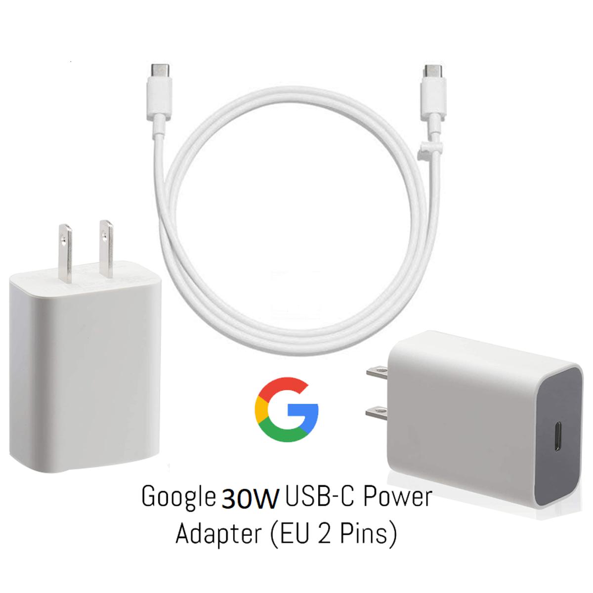 Google 30W USB-C Charger and Cable Fast Charging Pixel Phone Charger Compatible with Google Products and Other USB-C devices