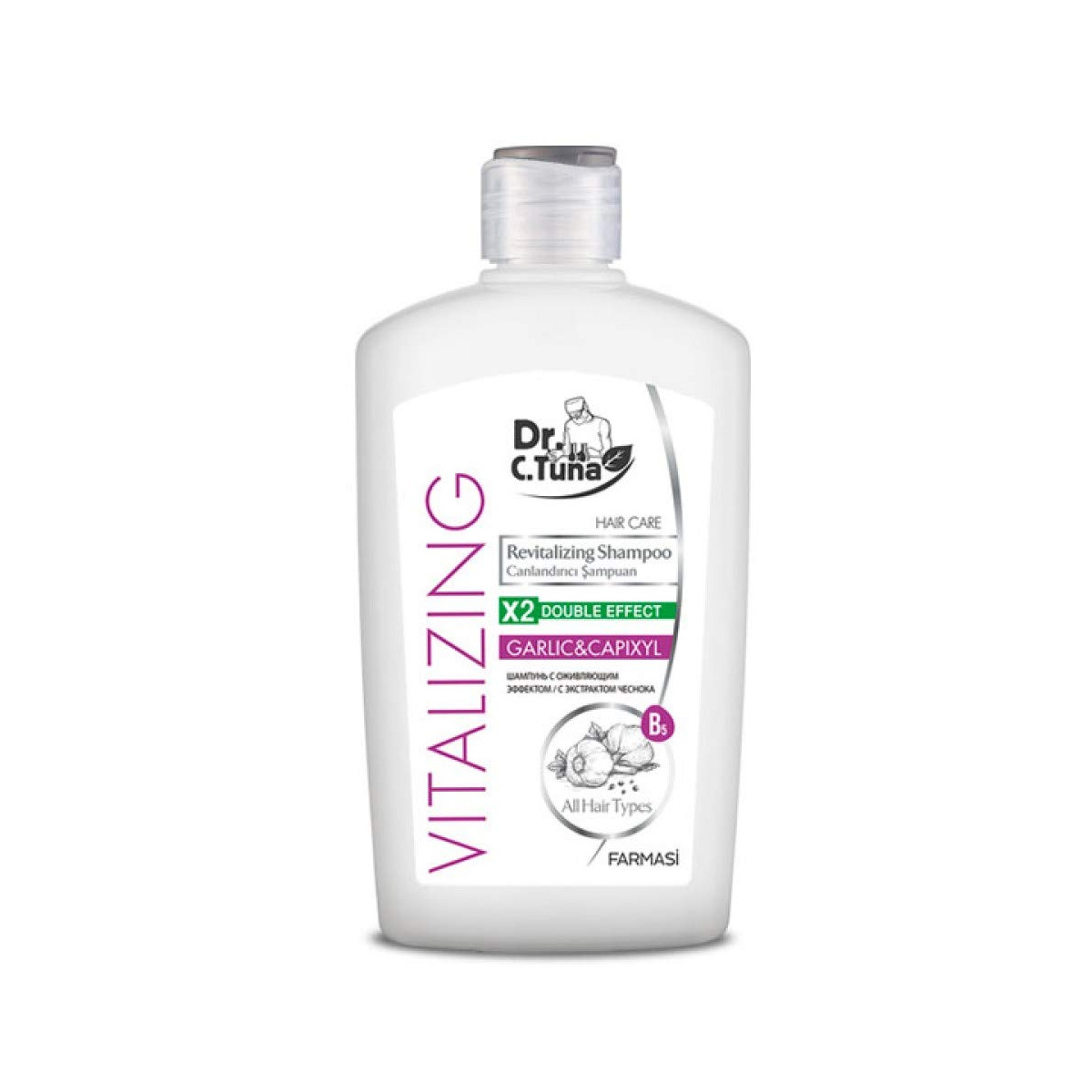 DR. C TUNA VITALIZING SHAMPOO 500 Ml (GARLIC). 