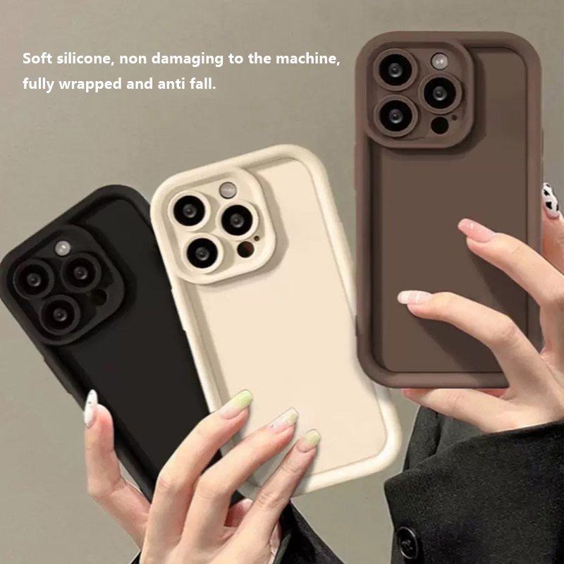 Tokifu For Redmi Note 10  New Angel Eye Staircase Silicone Protective Case Solid Color Series All Inclusive Anti Drop Soft Case. 