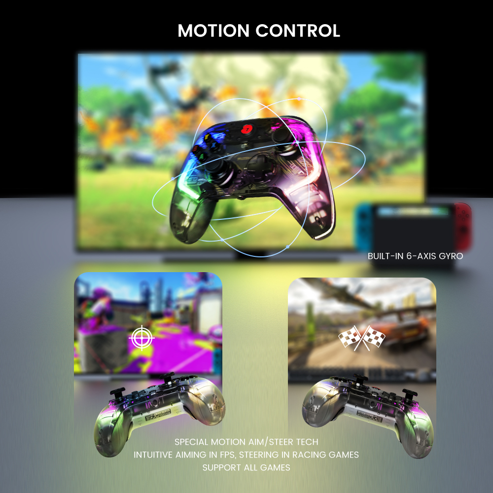 GameSir T4 Kaleid T4K Gaming Controller Wired Gamepad with Hall Effect applies to Nintendo Switch Windows PC Steam Android TV. 
