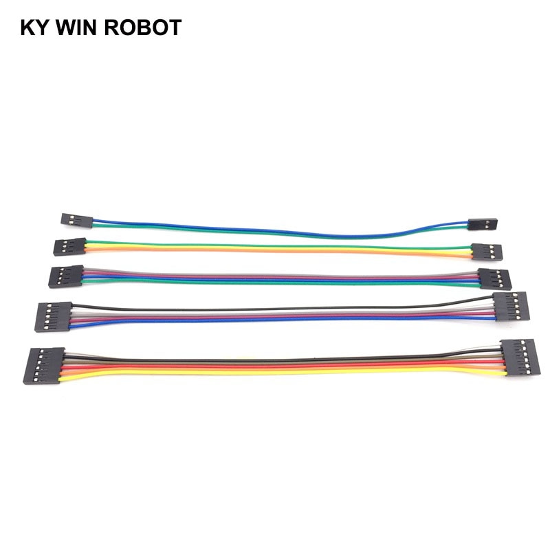 【happy one】Dupont line 20cm 2.54mm Female 2P/3P/4P/5P/6P/7P/8P/9P/10P/12P Color Breadboard Cable Jump Wire For Arduino. 