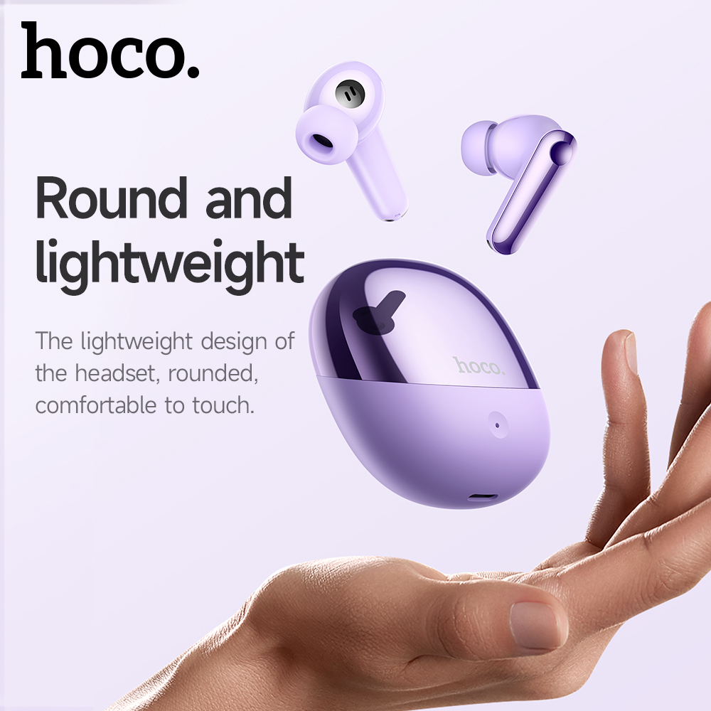 HOCO EQ11 True Wireless ANC Noise Reduction Bluetooth Headset Built-InMicrophone Touch Control EarbudsStereo In-ear headphones. 