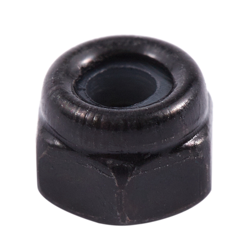FORIDE M2 Zinc Plated Nylock Nylon Insert Hex Lock Nuts Black 100Pcs. 