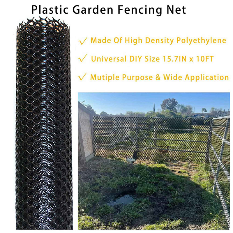 2X Plastic Chicken Wire Fence Mesh,Fencing Wire for Gardening, Poultry Fencing, Chicken Wire Frame Netting. 