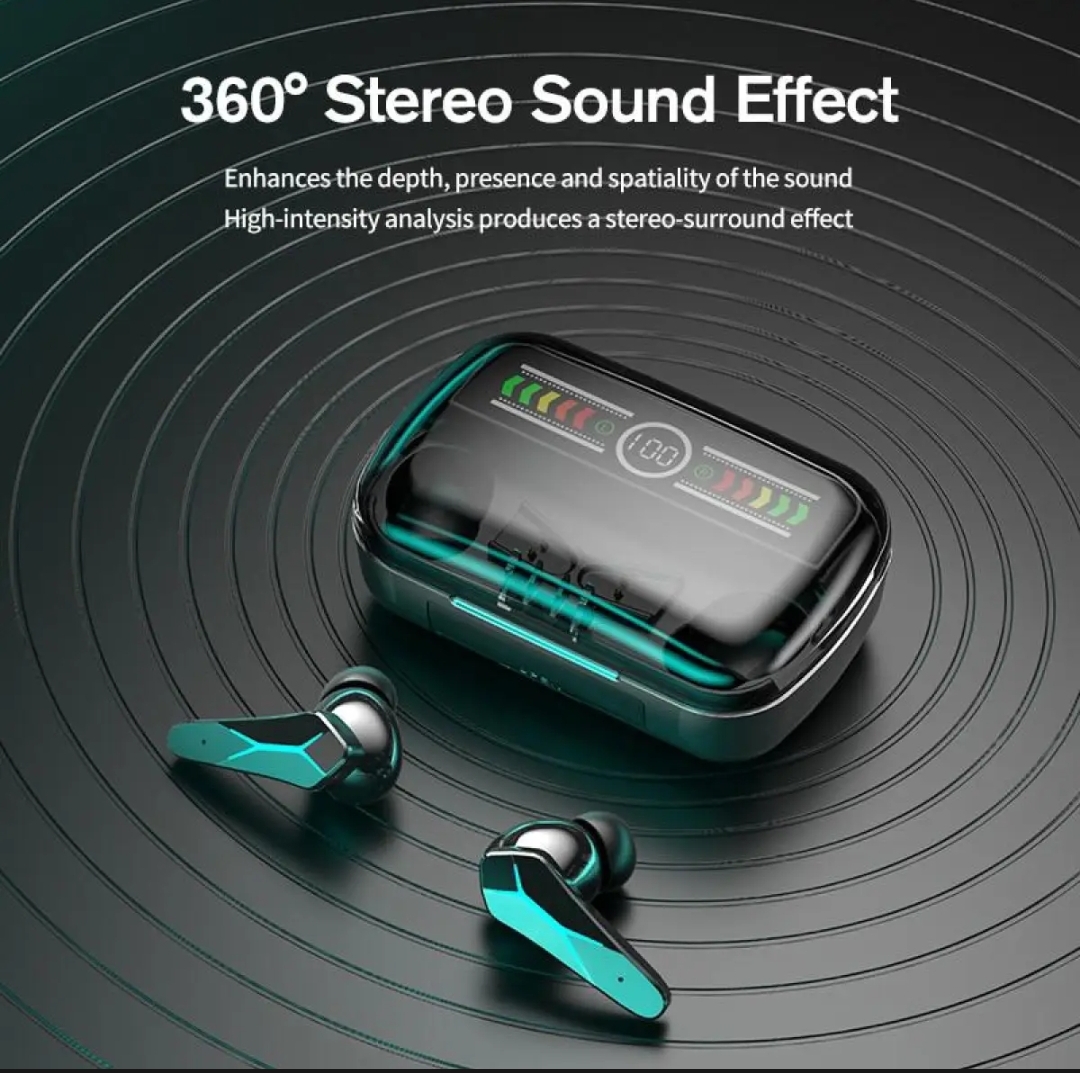 Authentic Damix M12 TWS Earbuds c LED Digital Display | Bluetooth Headphone-ZONE. 