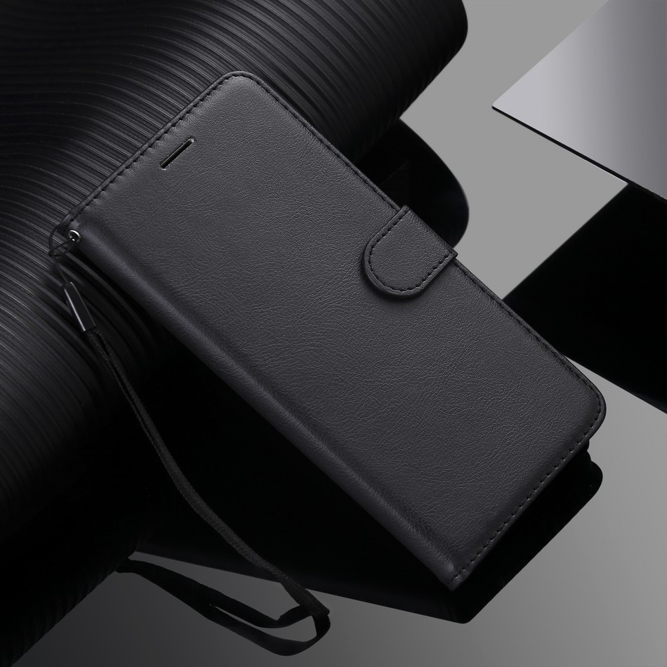 Classic Wallet Card Slots Case For Huawei P Smart Plus 2019 2020 2021 Z P20 P30 Lite Pro Honor X7A X8A Simple Phone Coque D06E. 