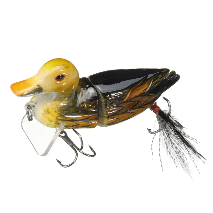 Pick for you 7CM Fishing Tackle Lure Floating Simulation Duck Topwater Bait  Hook Soft Bait