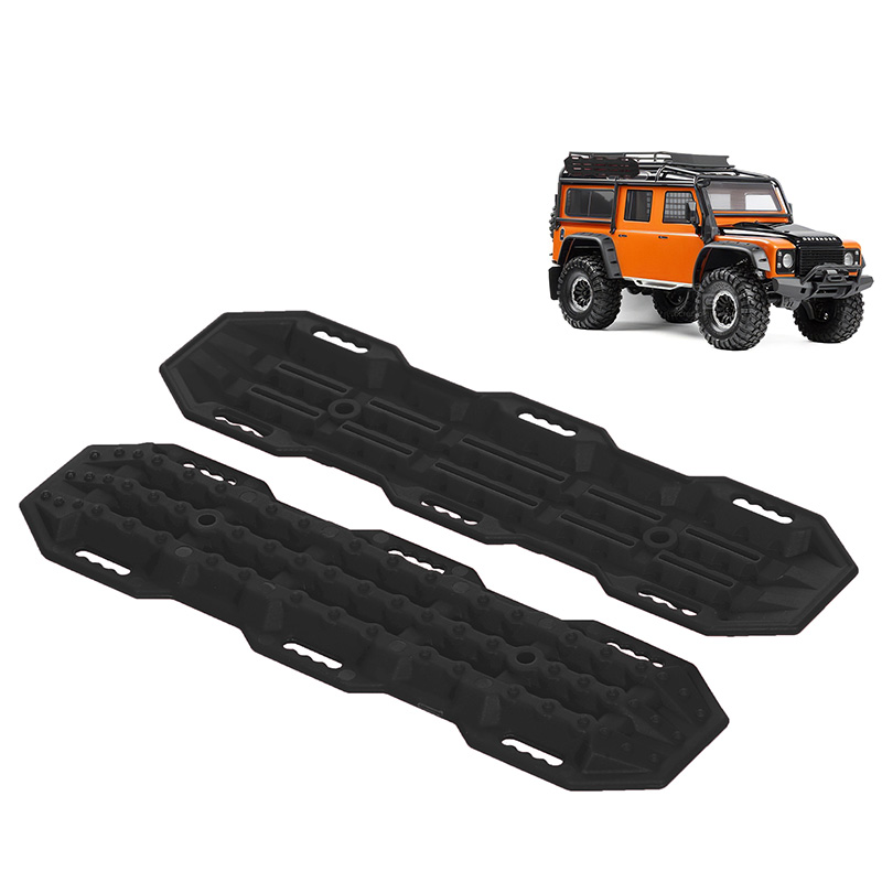 2Pcs Plastic Sand Ladder Recovery Ramps d for 1:10 RC Crawler Axial SCX10 Tamiya CC01 TRX-4 D90 MST CFX,Orange. 
