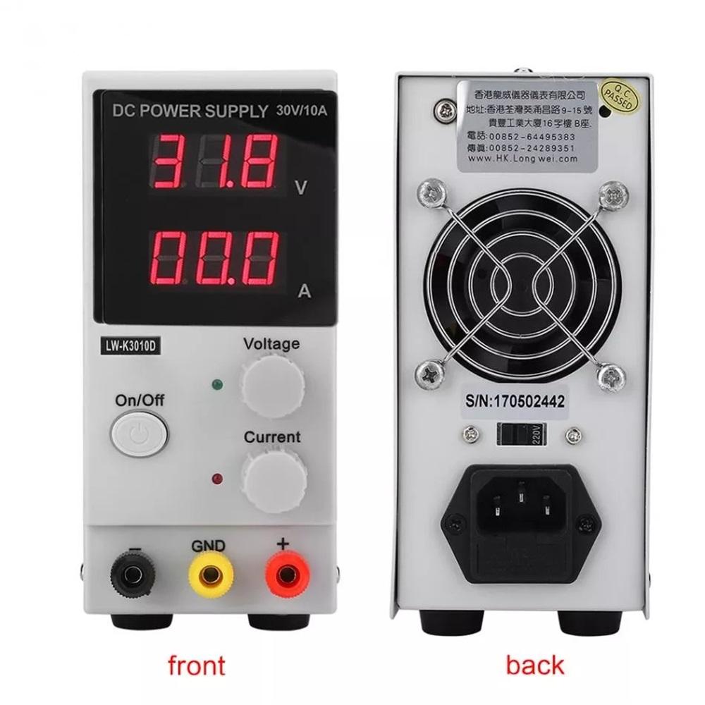 LONG WEI LW-K3010D 110V/220V 30V 10A Adjustable LED Digital Display DC Power Supply Switching Regulated Power Supply. 