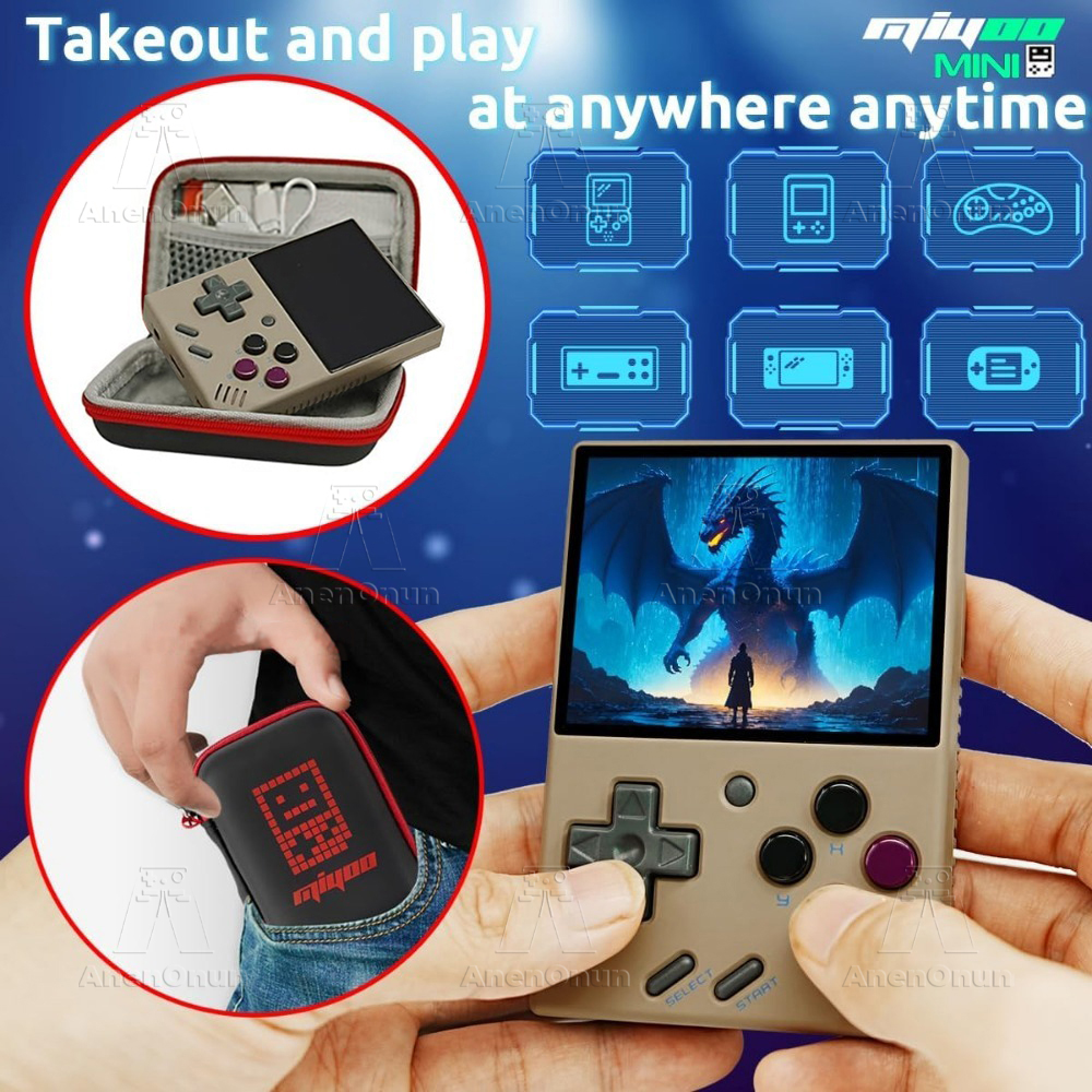 Miyoo Mini V4 2.8-inch Handheld Game Players 18000 Games 15 Emulator Portable Video Gaming Console Kids Retro Mini Game Machine. 