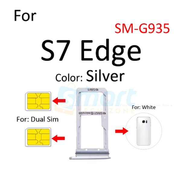 Samsung Galaxy S7/S7 Edge Sim Tray Micro SD Card Slot with Sim Ejector Pin Replacement Part:. 