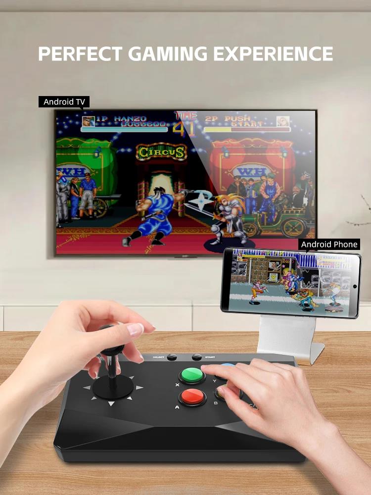 DATA FROG Y3 Arcade 4K Video Game Console with Game Arcade Keyboard Built-in 20000 Games Stick For PS1/FC/GBA Retro TV. 