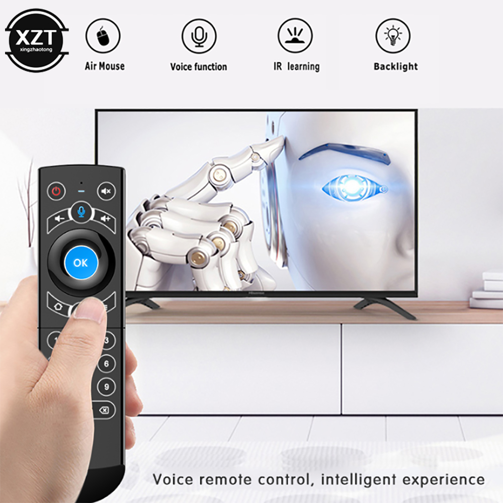 G21 PRO Voice Remote Control 2.4G Wireless Keyboard Air Mouse with Learning Gyroscopes IR For Android TV Box H96 MAX X3 Pro. 