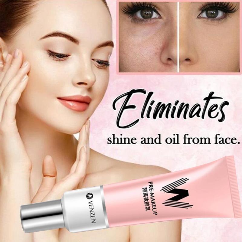30ml VENZEN W Primer Make Up Shrink Pore Primer Base Smooth Face Brighten Makeup Skin Invisible Pores Concealer Korea makeup. 