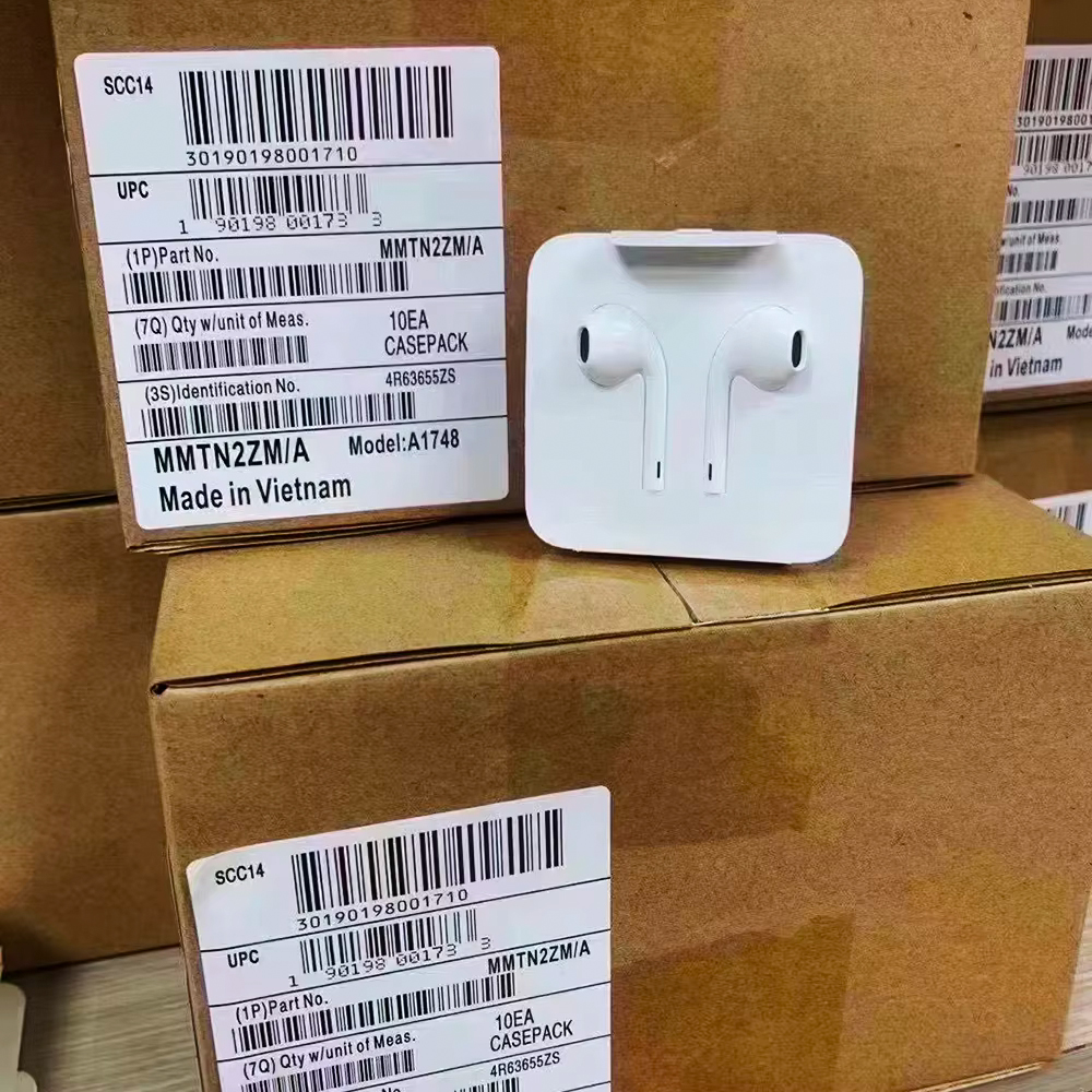 Apple EarPods Original Headphones with Lightning USB-C 3.5mm Wired EarBuds for iPhone 16 Pro Max 15 14 13 12 11 X XS XR 8 7 Plus. 