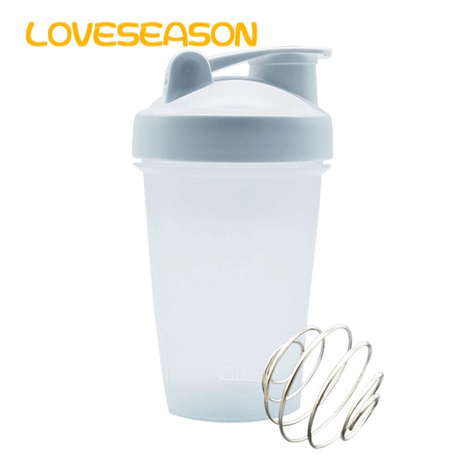 Leak-proof Shaker Bottle 400ml Protein Shaker Bottle Set with Non-slip Design Leak-proof Flip-top Spout Bpa-free Cups with Stainless Steel Mixing Balls for Fitness Enthusiasts in Asia Gym Water Bottle
