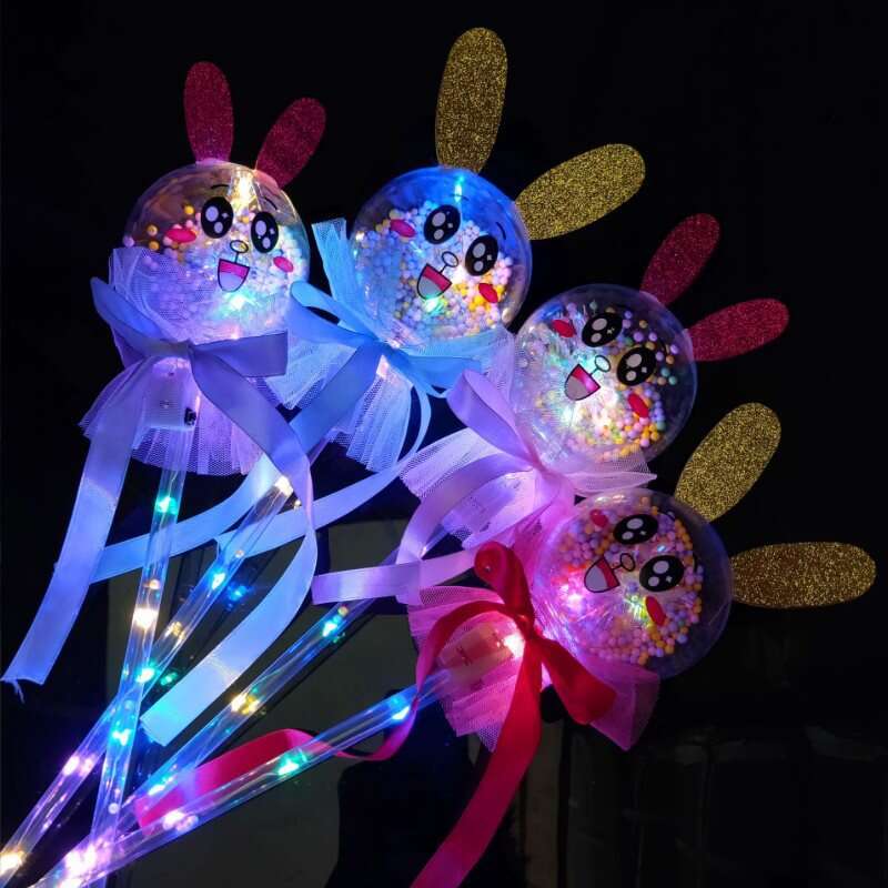 New Starry Sky Magic Sparkling Wave Ball Fairy Stick Glowing Toy Night Market Children's Square. 