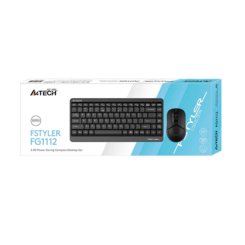 A4TECH FG1112 Wireless Keyboard Mouse Combo. 