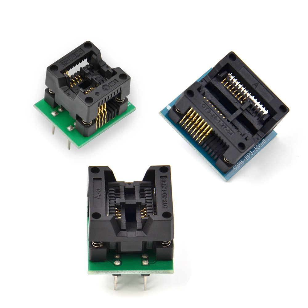 Original SOP8 Base SOP16 to DIP8 Clip Wide-body Seat Wide 150mil 200mil 209mil 300mil Programmer Adapter Programming Socket. 