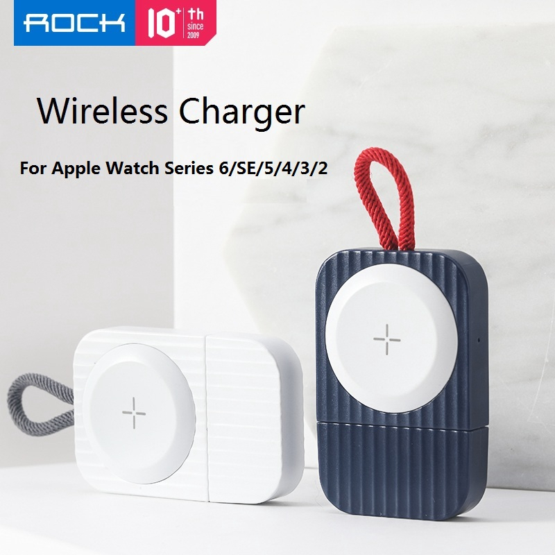 Rock Apple watch Series 7 6 se 5 4 3 2 Magnetic Wireless Charger/ iWatch USB Charger Dock/ 2.5W Fast Charging. 