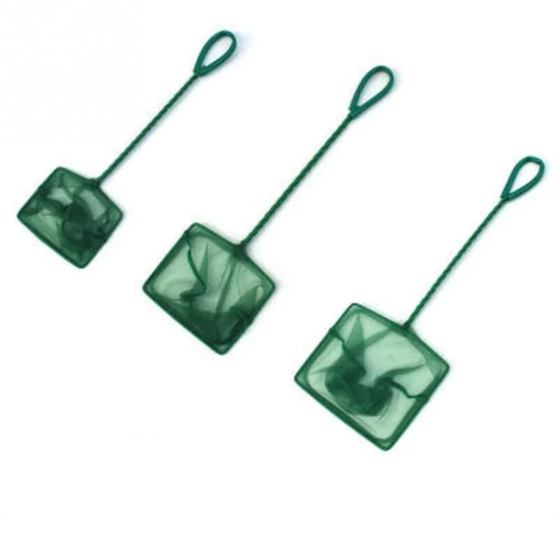 Long Handle Square Aquarium Fishing Net Landing Net for Fish Floating Objects Crab Net Fishing Rod Dryer Hand Net Fishing Net. 
