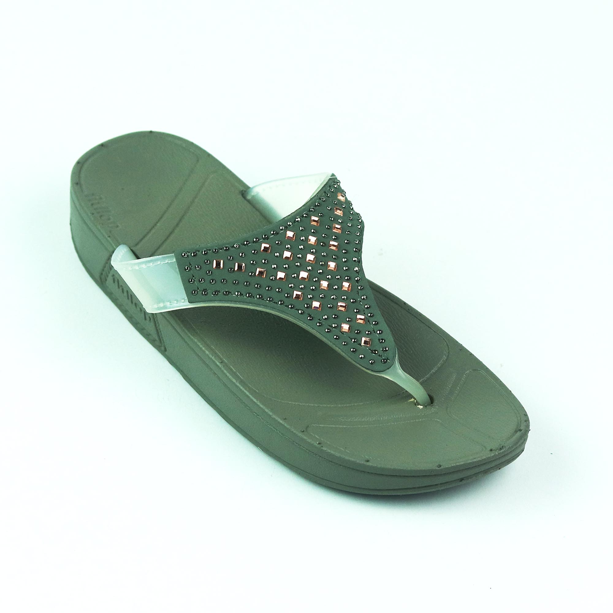 Slipper Room Slipper for Girls Medium Heel Square stone Slipper High Quality. 