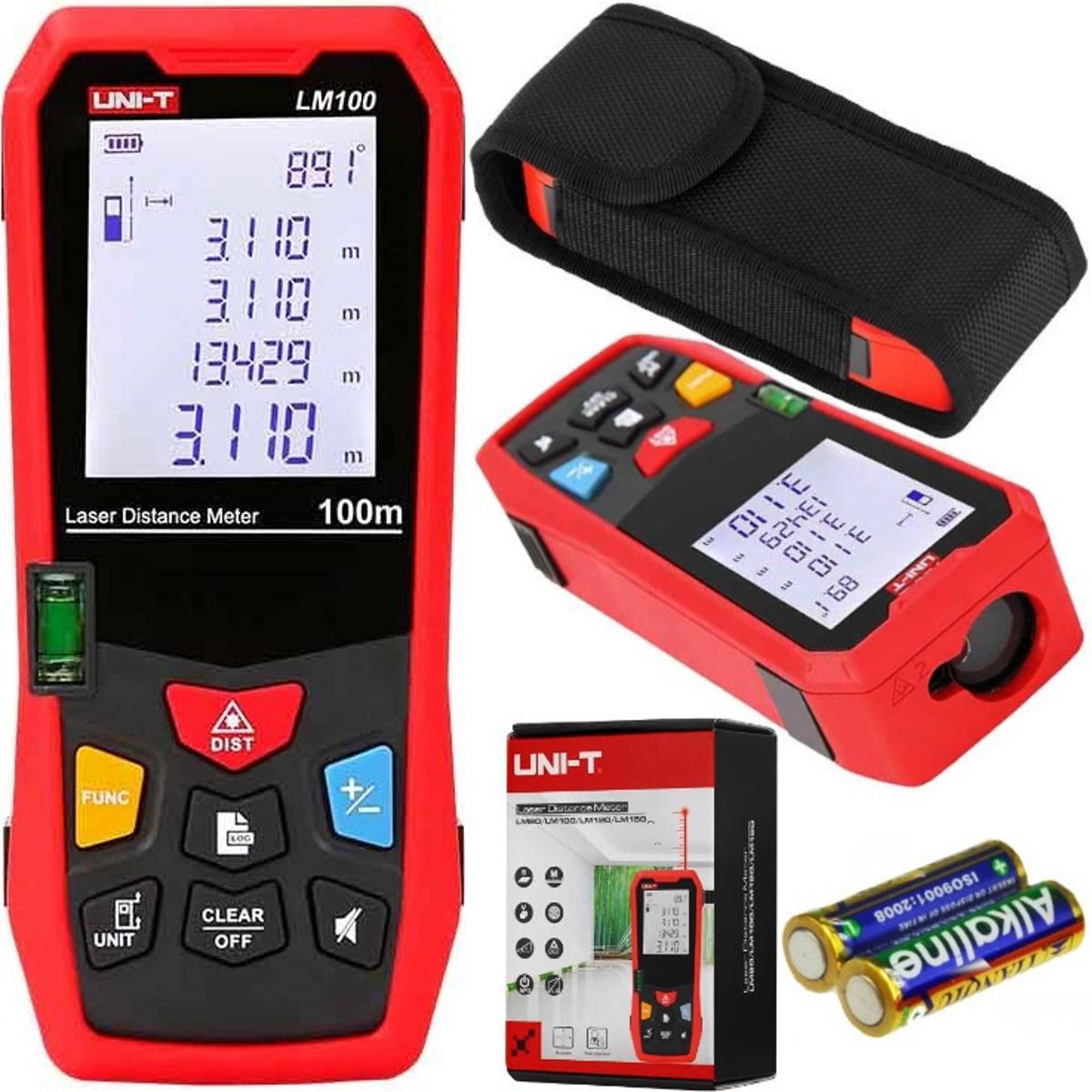 UNI-T LM100 Distance Meter 100M (328ft) LASER Measure - Kings Trading