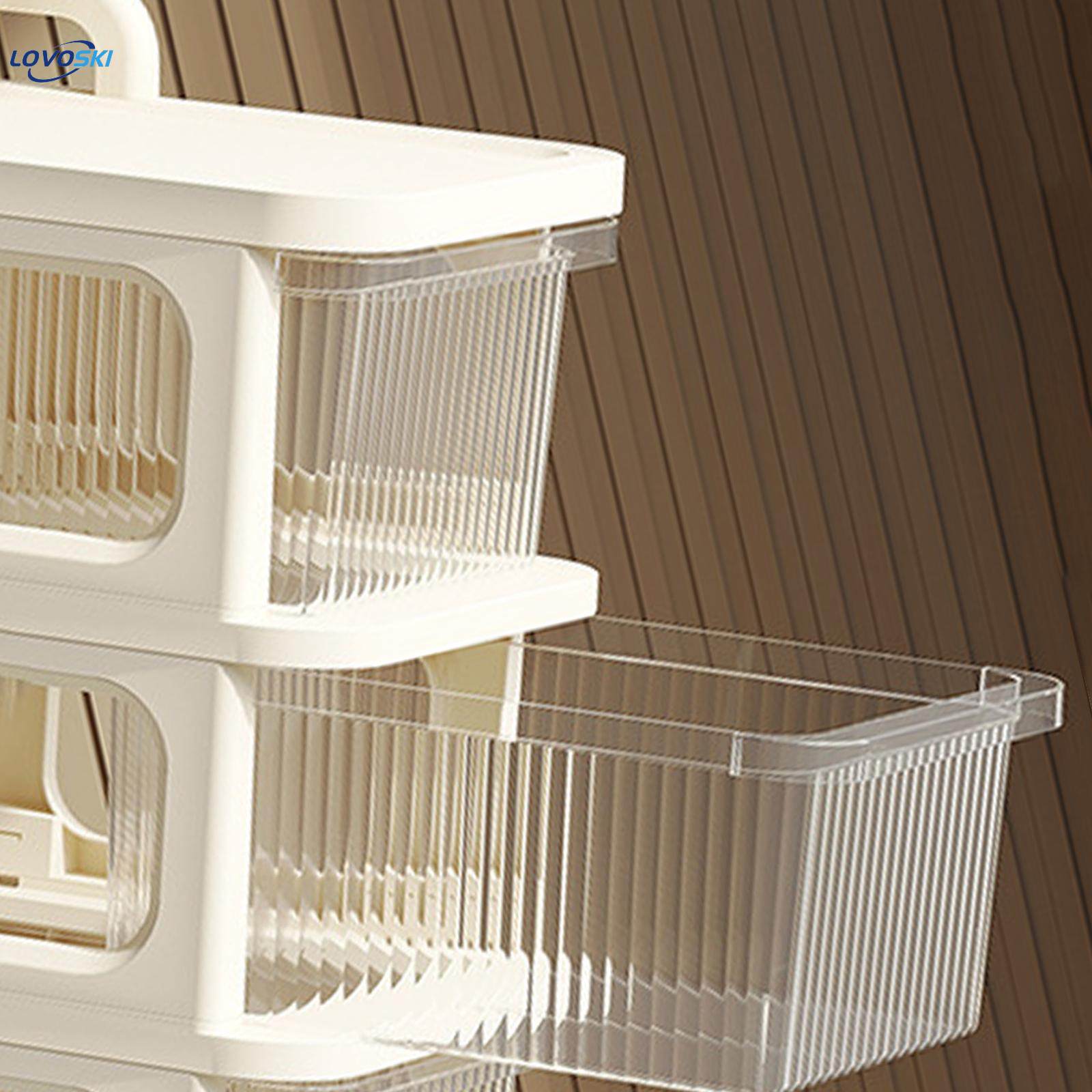 Mobile Rolling Utility Cart Storage Drawer Carts with Brake Wheel Utility Modern 2 Drawers Rolling Wheel Cart for Living Room Buffet Office. 