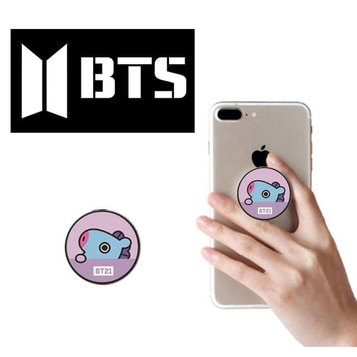 KPOP BTS BT21 Mobile Phone Pop Up Socket Grip Stand Finger Ring Holder