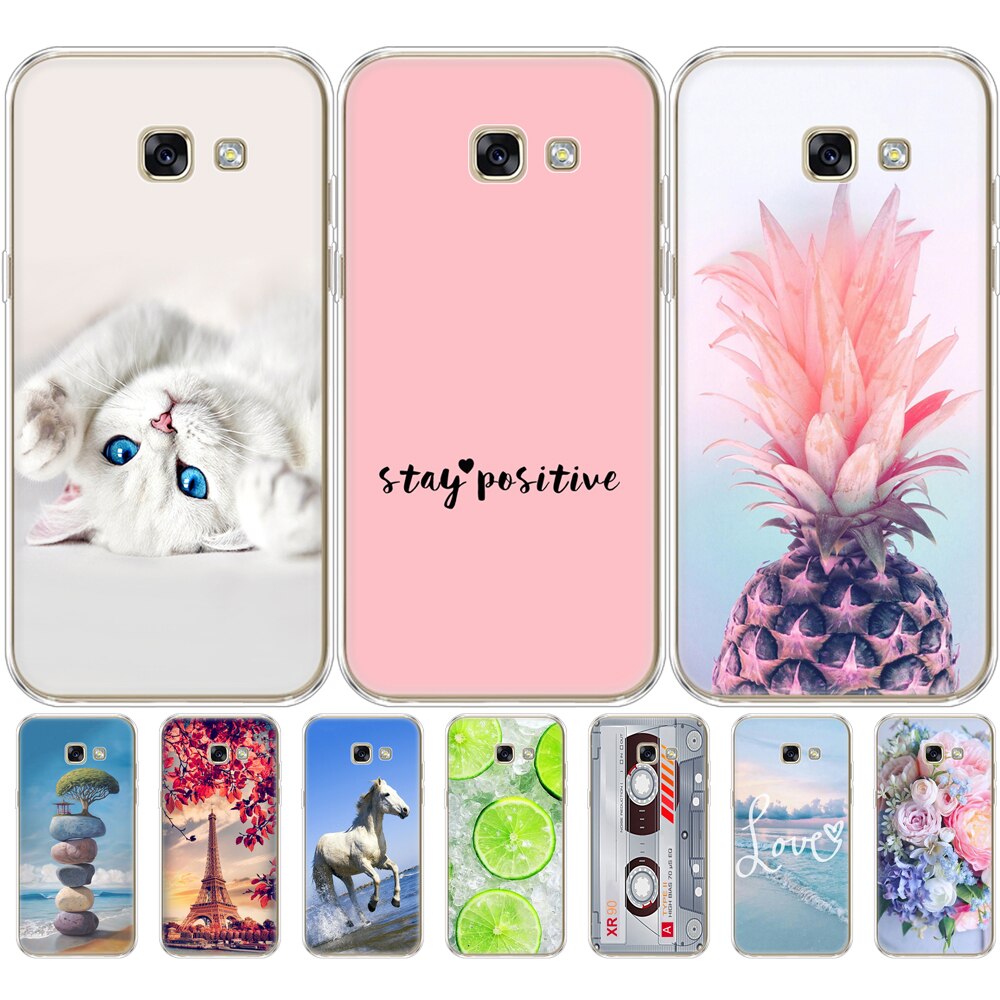 For Samsung Galaxy A3 2017 Case A320 A320F Silicon Soft TPU Back Phone Cover FOR Samsung A3 2017 Case Bumper Protective Coque. 