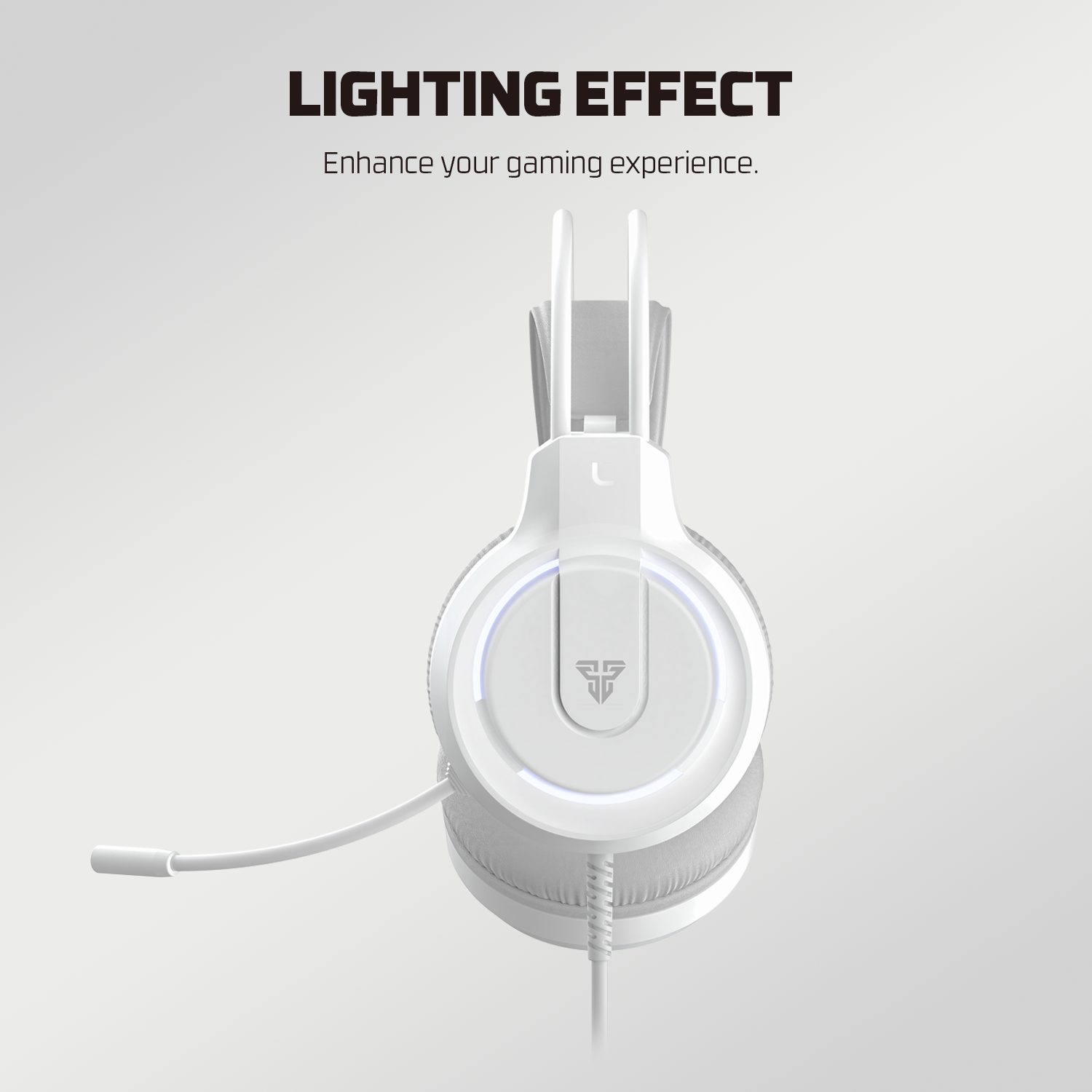 FANTECH HQ53 FLASH LIGHTWEIGHT WHITE ACCENT LIGHTING GAMING HEADSET SPACE EDITION. 