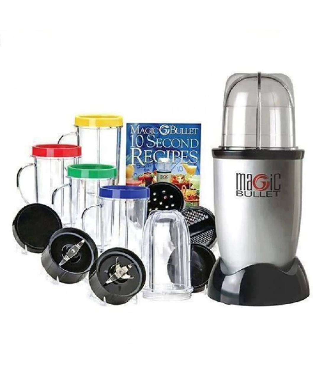 Blender - 21 Pcs Set - Silver and Black