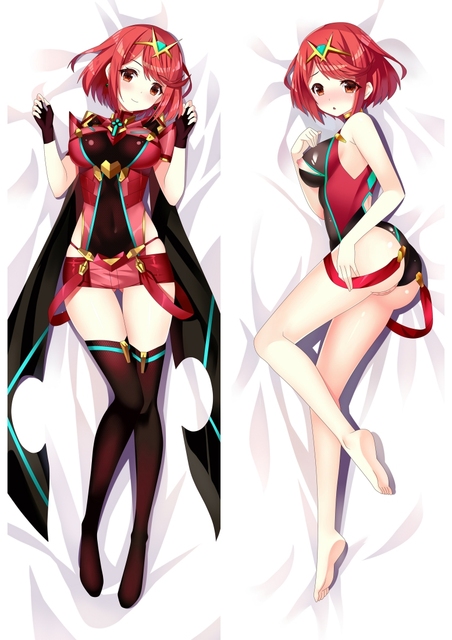 Anime Xenoblade 2 Dakimakura Mythra Pyra Pneuma Girl Hugging Body Pillow Case Cover Throw Otaku Pillowcase. 