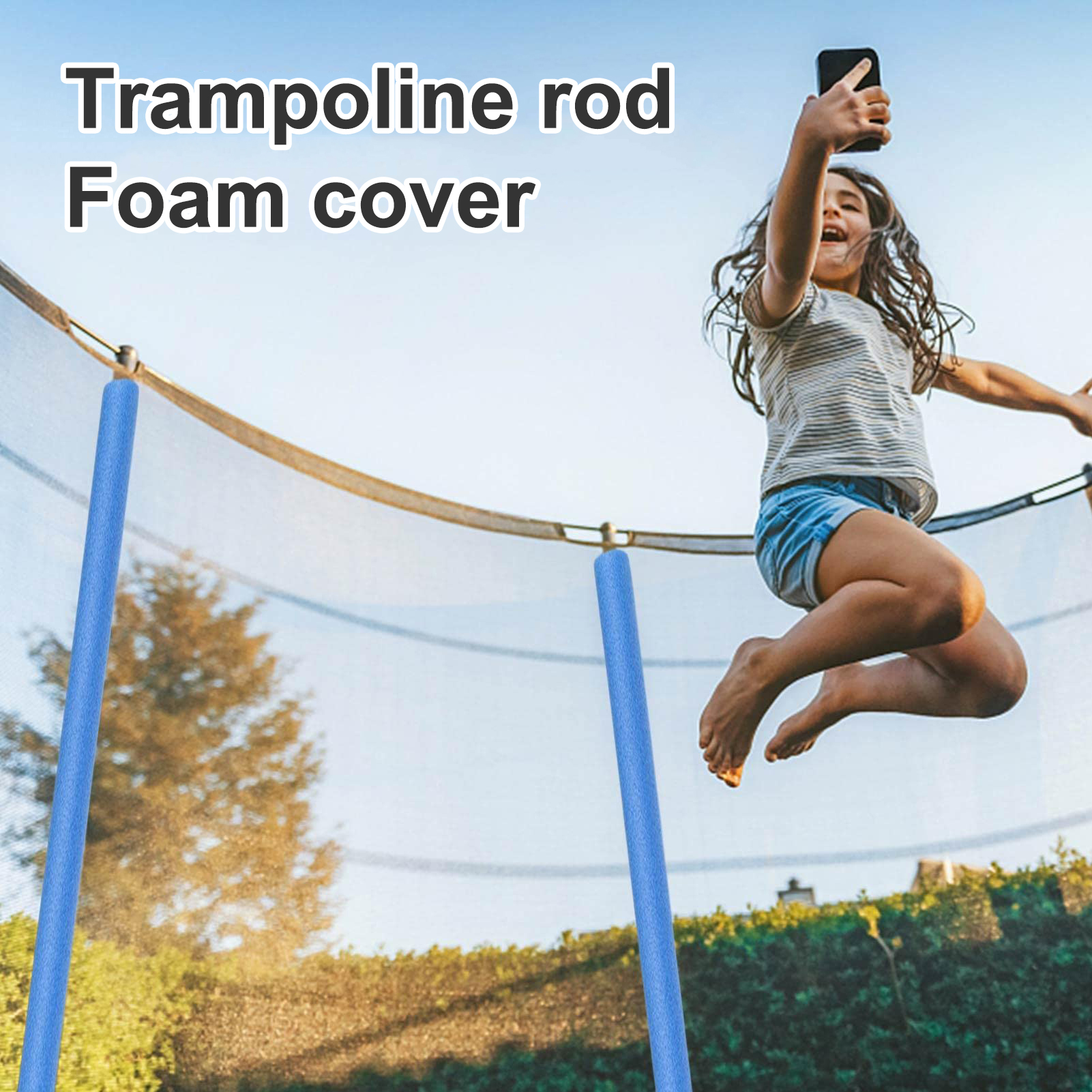 Foam Tubing Reusable Empty Round Trampoline Foam Tube. 