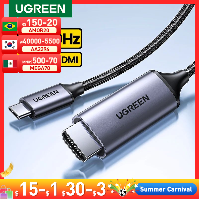 UGREEN USB C HDMI Cable Type C to HDMI 4K for iPhone 15 TV Converter MacBook Air iPad Samsung Pixelbook XPS USB C HDMI Adapter Superman