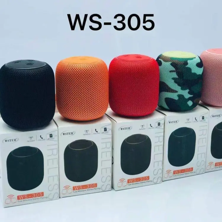 WSTER WS-305 BLUETOOTH mini speaker compact waterproof Mini Bluetooth  Speaker Super Sound WSTER WS-305